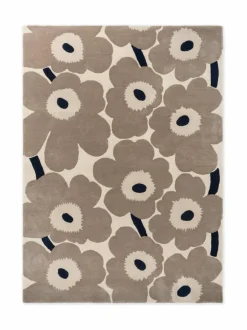 Matot<Marimekko Unikko-villamatto 132401 GREIGE
