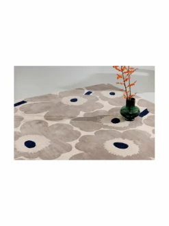 Matot<Marimekko Unikko-villamatto 132401 GREIGE