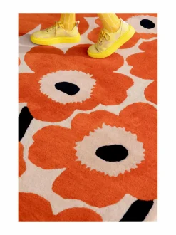 Matot<Marimekko Unikko-villamatto 132403 ORANGE RED