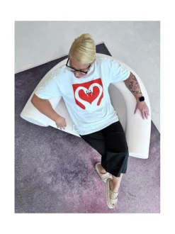 Paidat, Hupparit & Colleget<YO ZEN Unisex T-paita, Love Swans, VALKOINEN