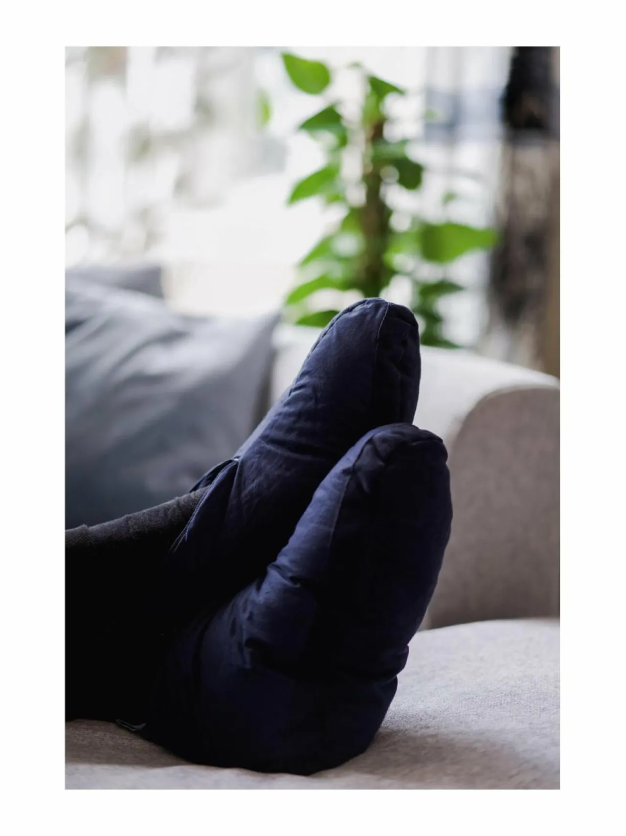 Peitteet & Tyynyt<Joutsen Untuvatossut DARK BLUE