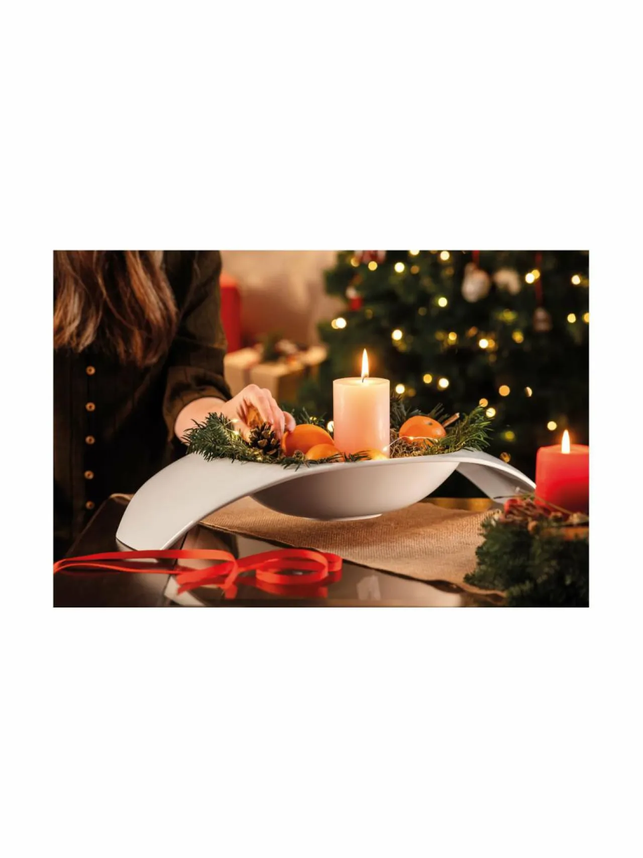 Tarjoiluastiat<Villeroy & Boch Urban Nature Fruit -jalallinen tarjoilukulho WHITE