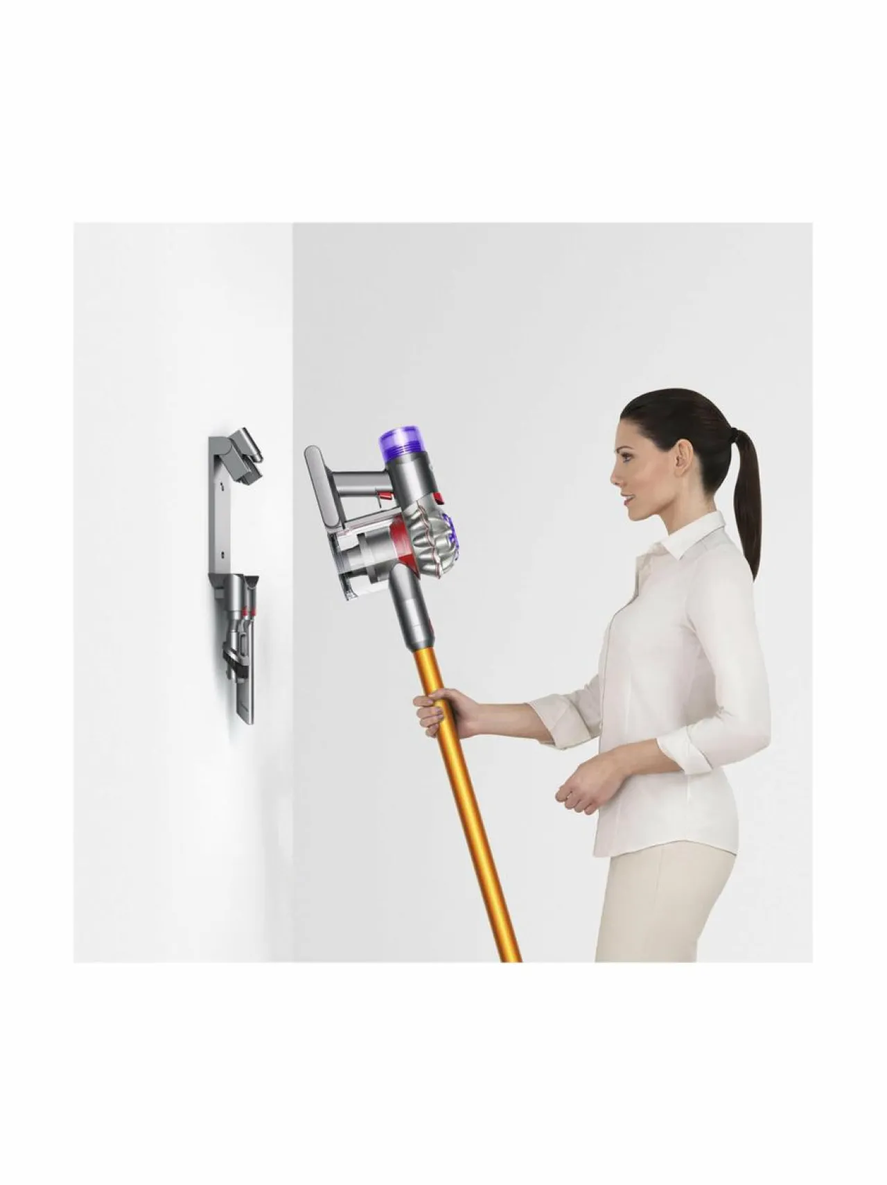 Pölynimurit<Dyson V8 Absolute -johdoton imuri SPRAYED SILVER/NICKEL