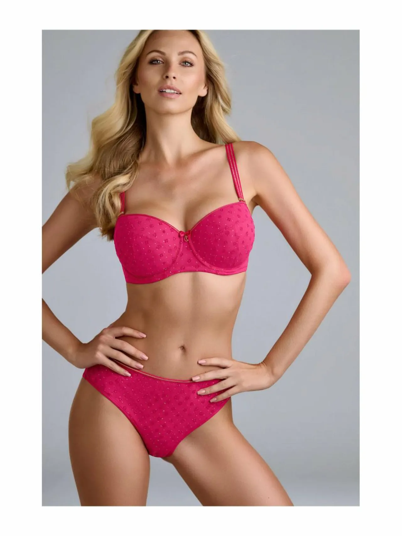 Alusvaatteet & -Asut<Marlies Dekkers Valentina Padded Balcony -rintaliivit BRIGHT ROSE AND GOLD