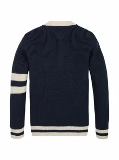 Tommy Hilfiger Varsity Graphic V-Neck -neuletakki^ Neuleet|Neuleet