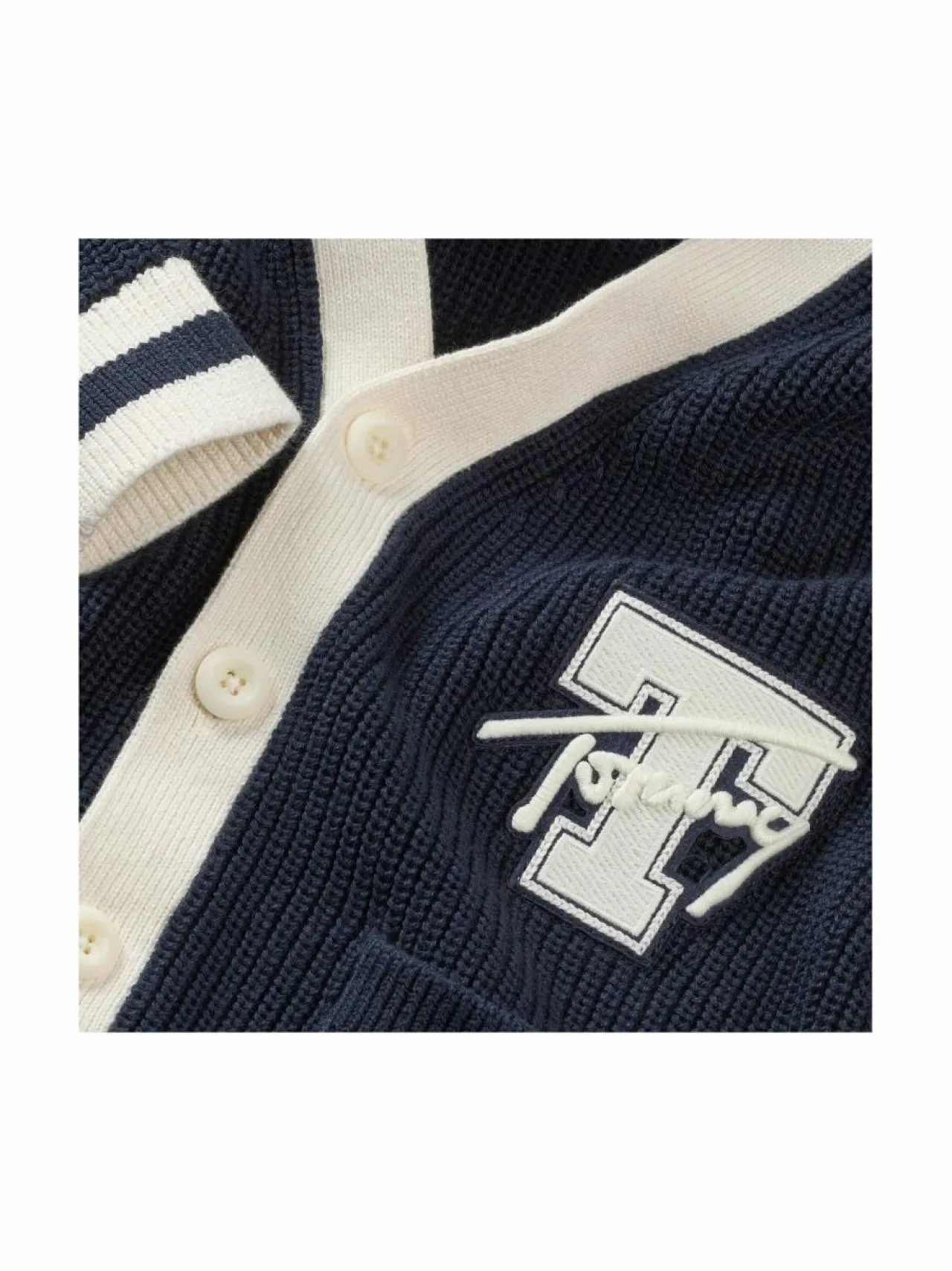 Tommy Hilfiger Varsity Graphic V-Neck -neuletakki^ Neuleet|Neuleet