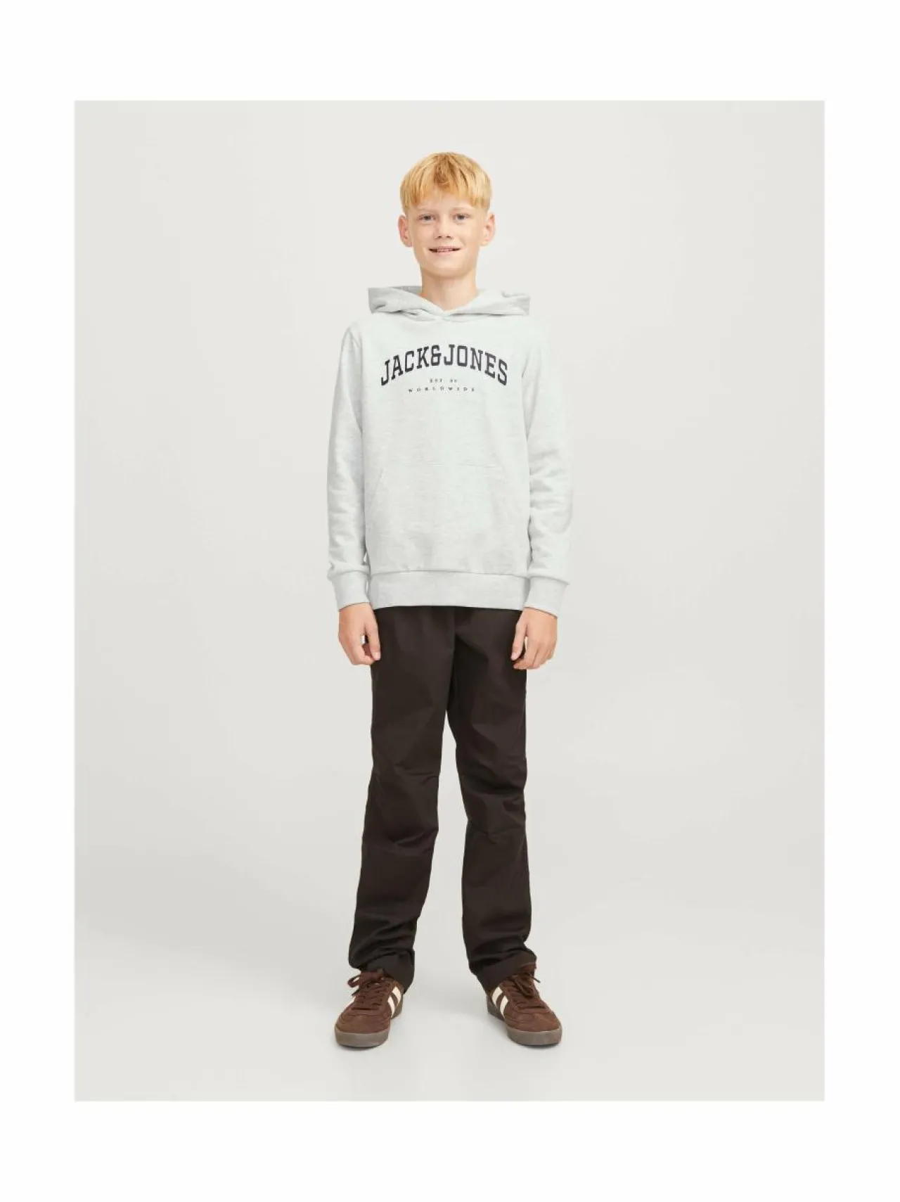 Colleget & Hupparit|Colleget & Hupparit<JACK & JONES junior Varsity-huppari WHITE MELANGE FIT:LOOSE