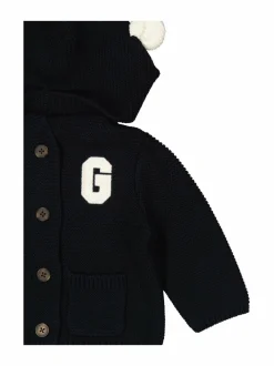 Neuleet<GANT Varsity-puuvillaneuletakki 433 EVENING BLUE