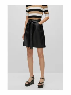 Hameet<BOSS Velipa-tekonahkahame 001 BLACK