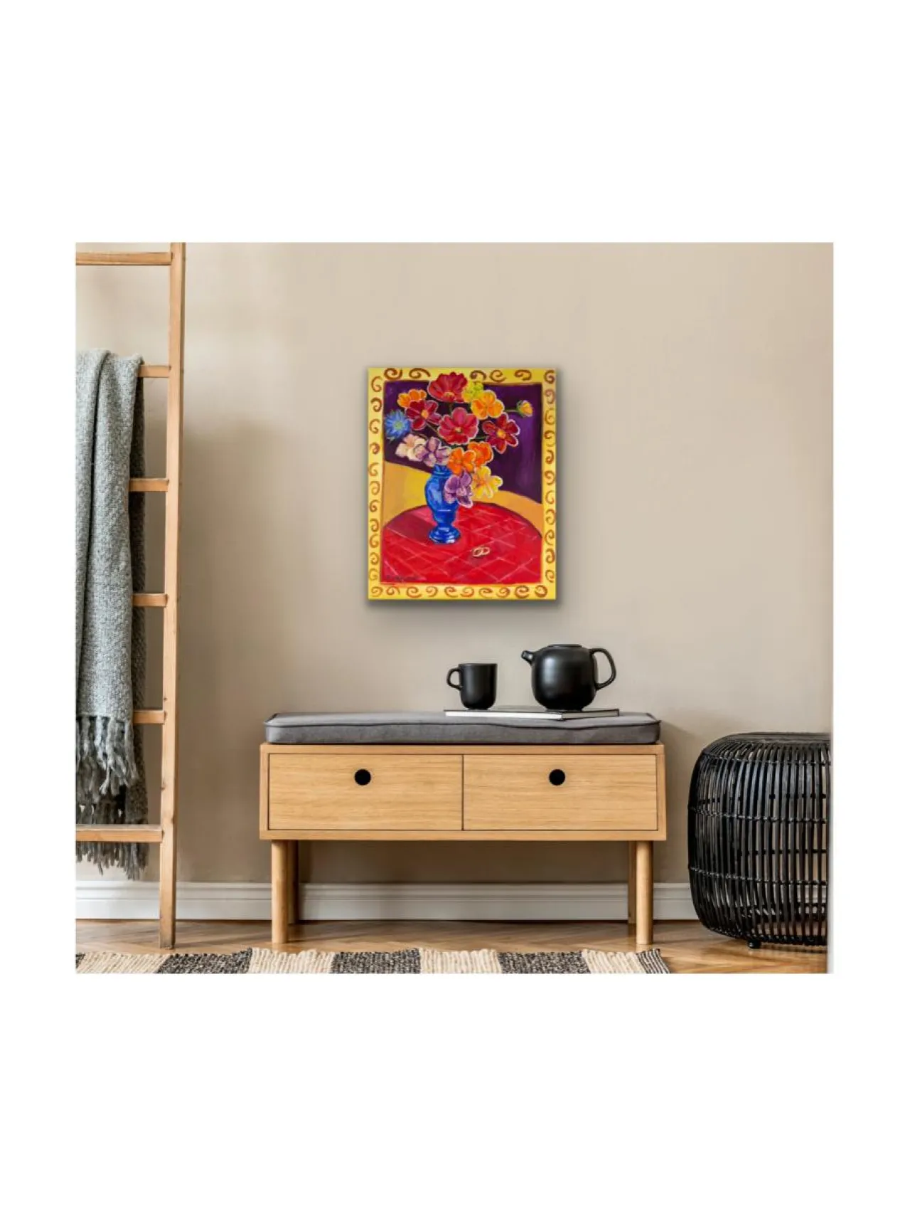 Taulut & Julisteet<Pia Rydman Art Venus vauhdissa, 55x46cm, akryylimaalaus, Pia Rydman