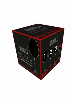 Lasit<Riedel Veritas-samppanjalasi 44,5 cl, 4 kpl KIRKAS