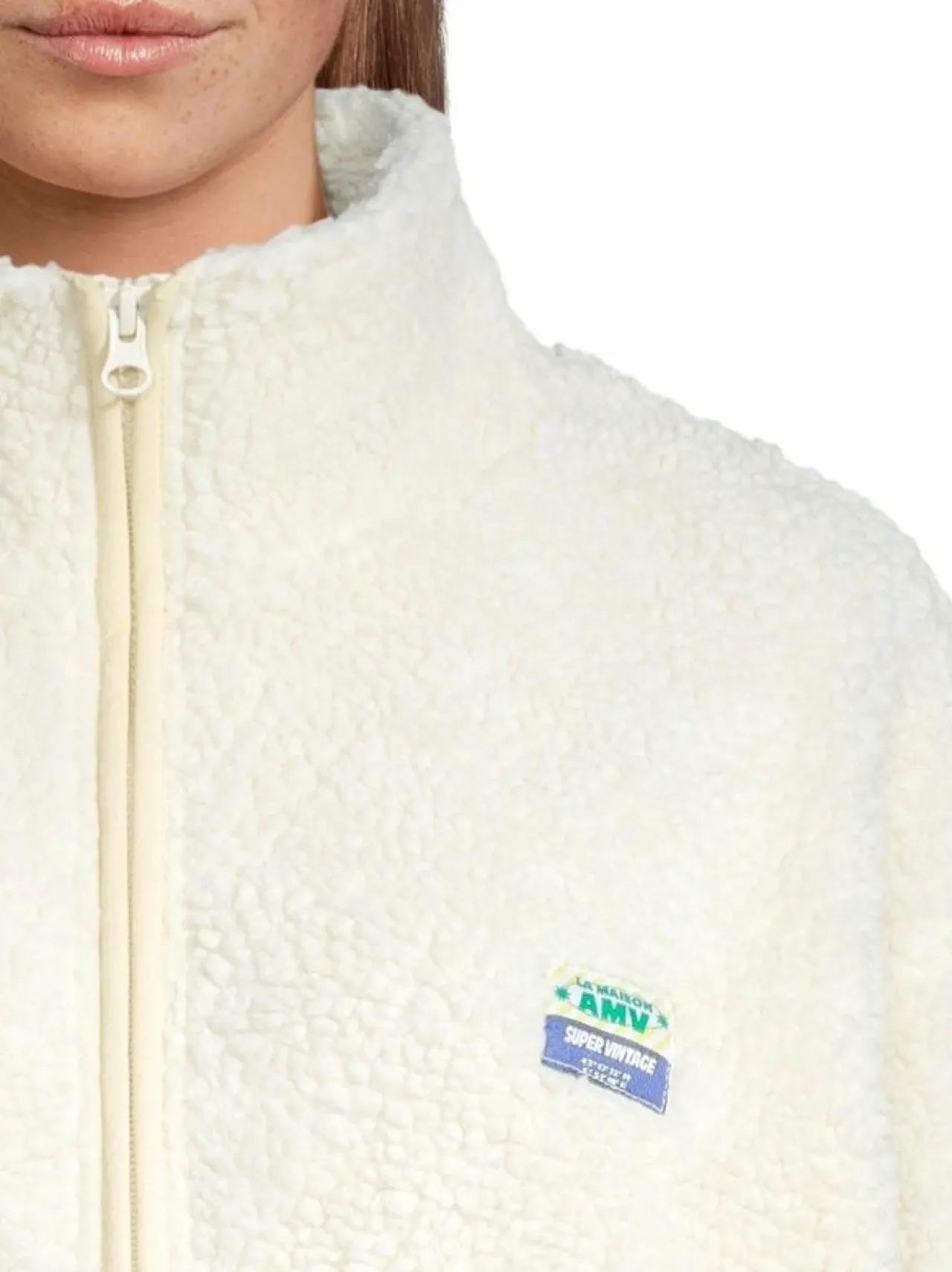 Takit<American Vintage Vestes-teddytakki ECRU