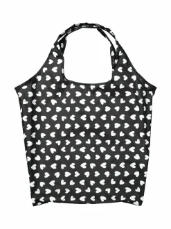 Shopperit<Lasessor Vettähylkivä tekstiilikassi 942 HEARTS B/W