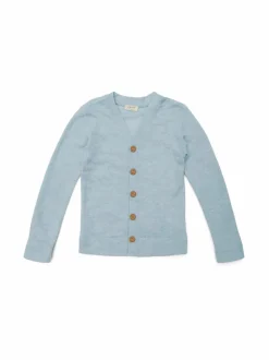 Neuleet|Neuleet<Petit by basics Viggo-merinoneuletakki 817 SKY BLUE MELANGE