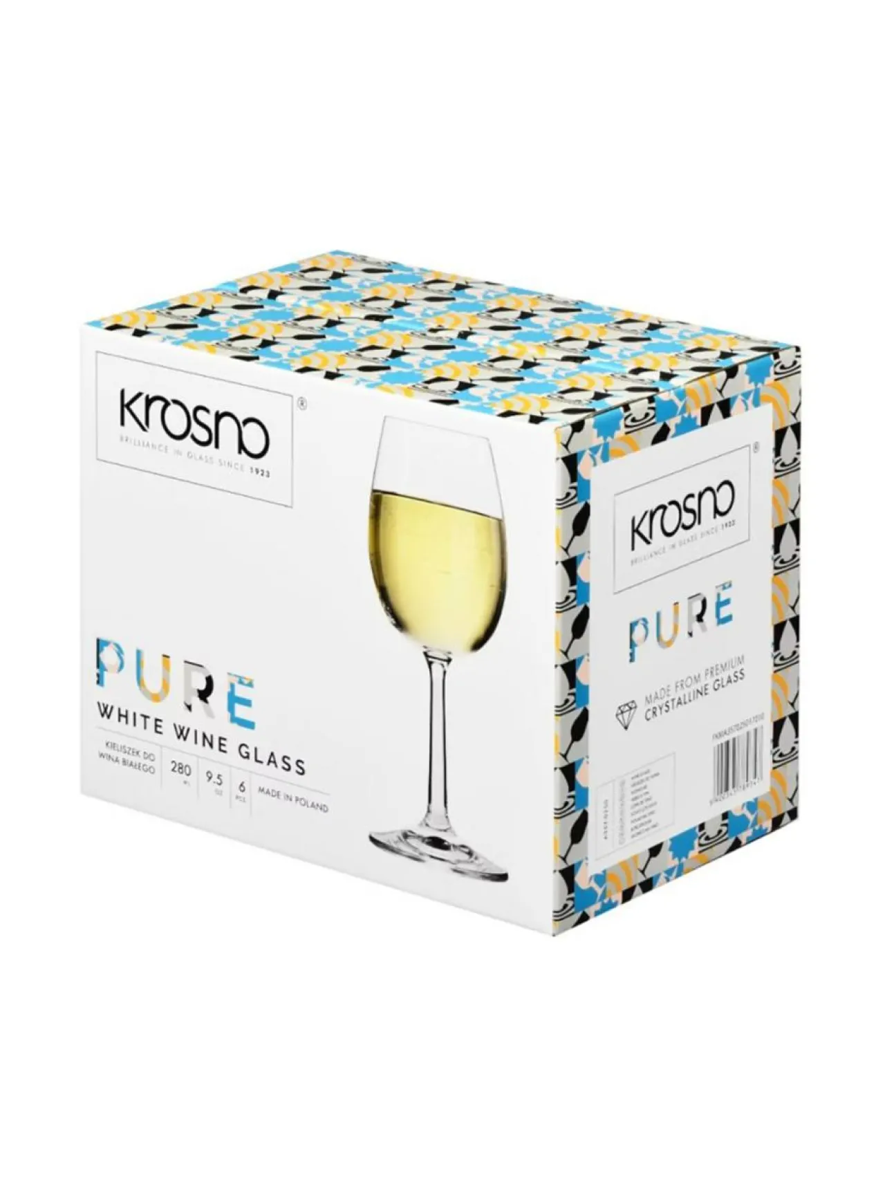 Lasit<Krosno Viinilasi Pure 280ml (6kpl)