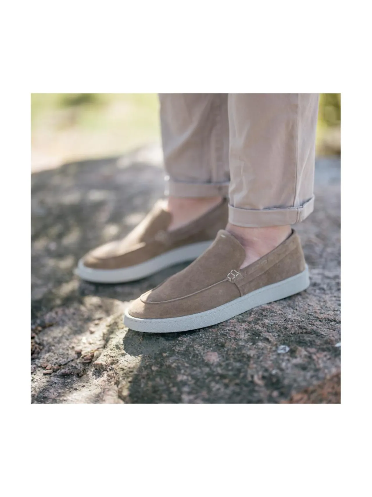 Kävelykengät & Loaferit<Pomar VIKLO Miesten loaferit SAND SUEDE