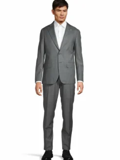 Puvut<Corneliani Villakangaspuku 014 GRAY MELANGE DARK BLACKBOARD