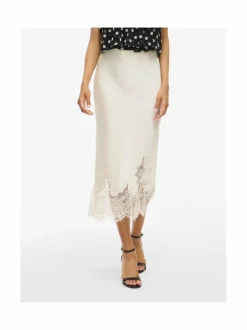 Hameet<Vila Visabel Lace Detail -midihame BIRCH