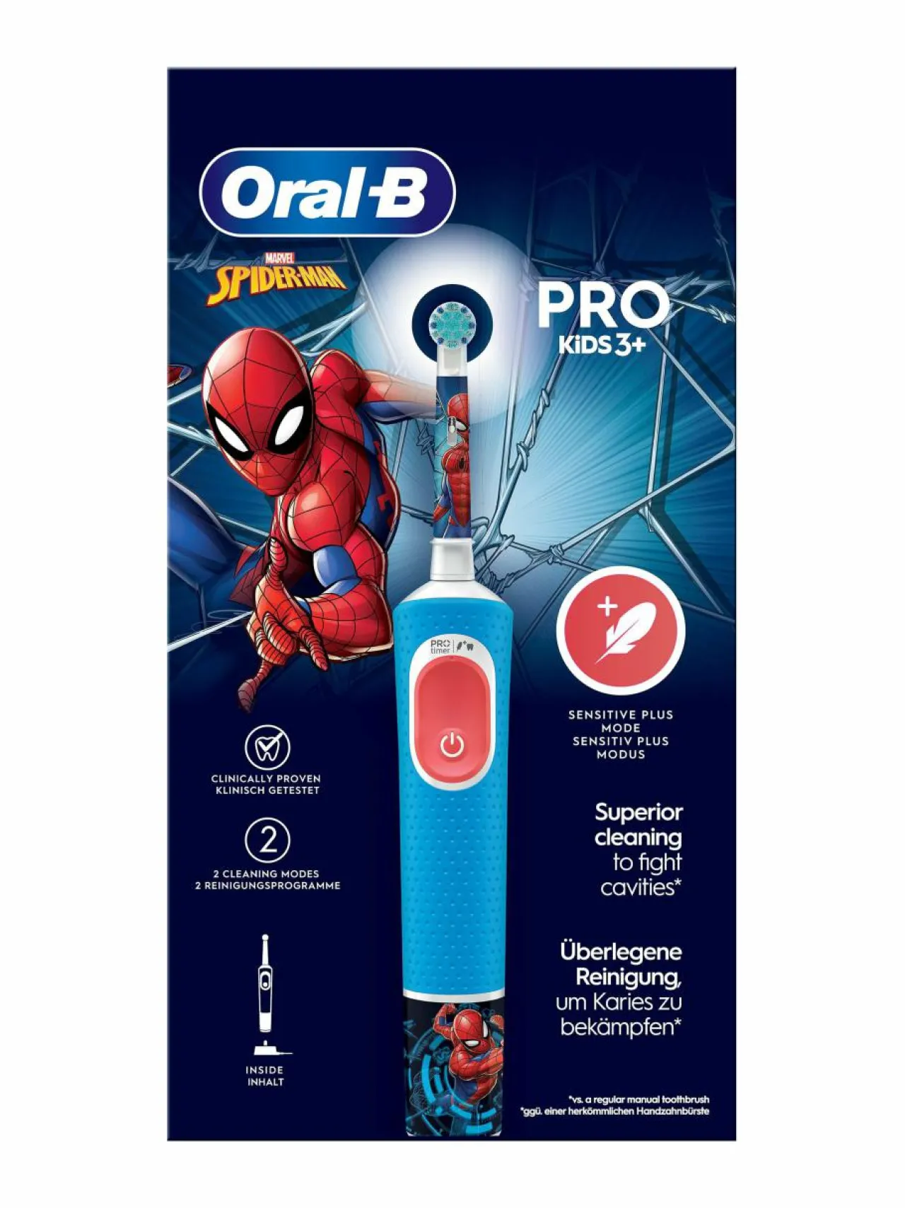 Oral-B Vitality Pro Kids Spiderman -sähköhammasharja^ Hampaidenhoito