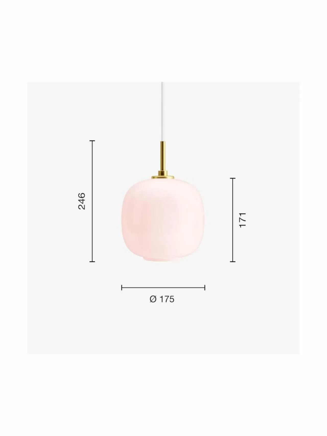 Kattovalaisimet<Louis Poulsen VL45 Radiohus -riippuvalaisin PALE ROSE