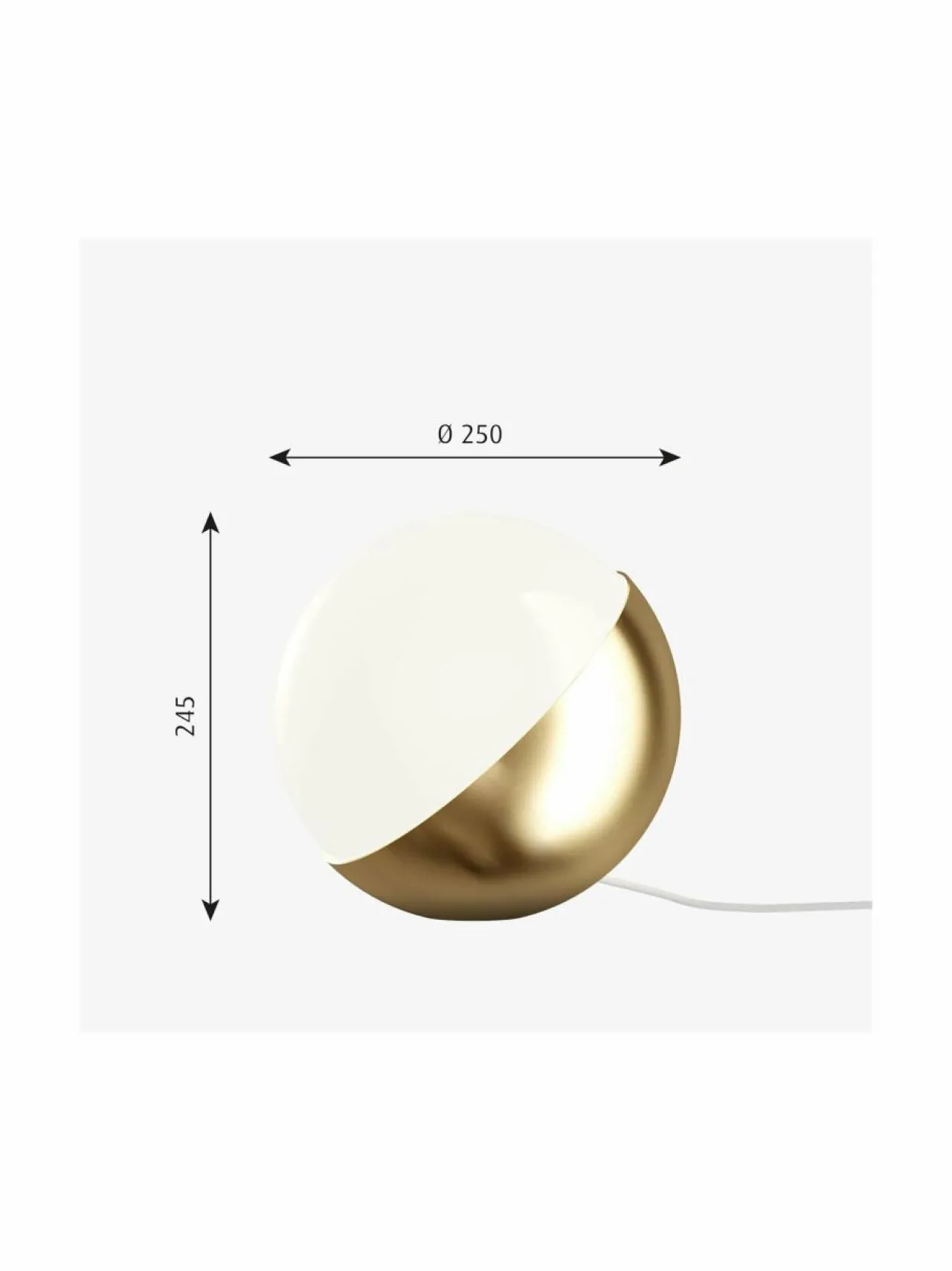 Pöytävalaisimet<Louis Poulsen VL Studio 320 -pöytä-/lattiavalaisin BRASS/GLASS