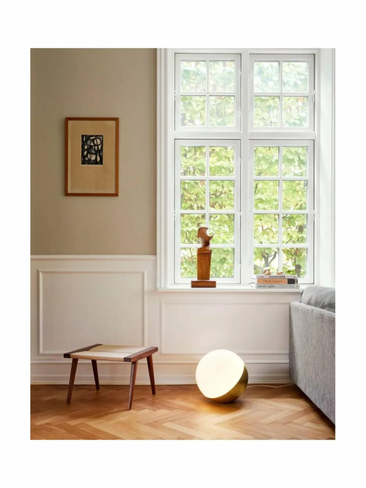 Pöytävalaisimet<Louis Poulsen VL Studio 320 -pöytä-/lattiavalaisin BRASS/GLASS