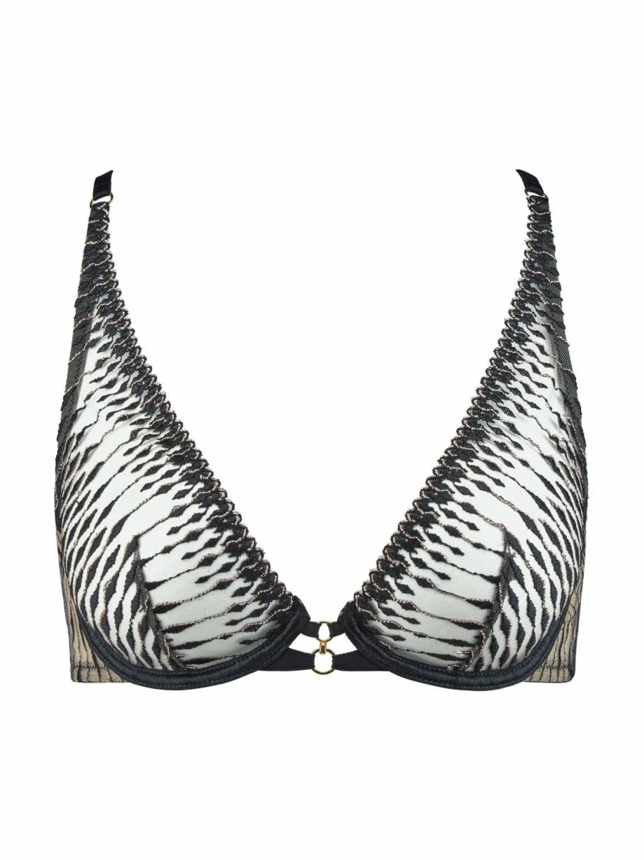 Alusvaatteet & -Asut<Aubade Voodoo Kiss Ultra Plunge Triangle -rintaliivit MILLENIUM BLACK