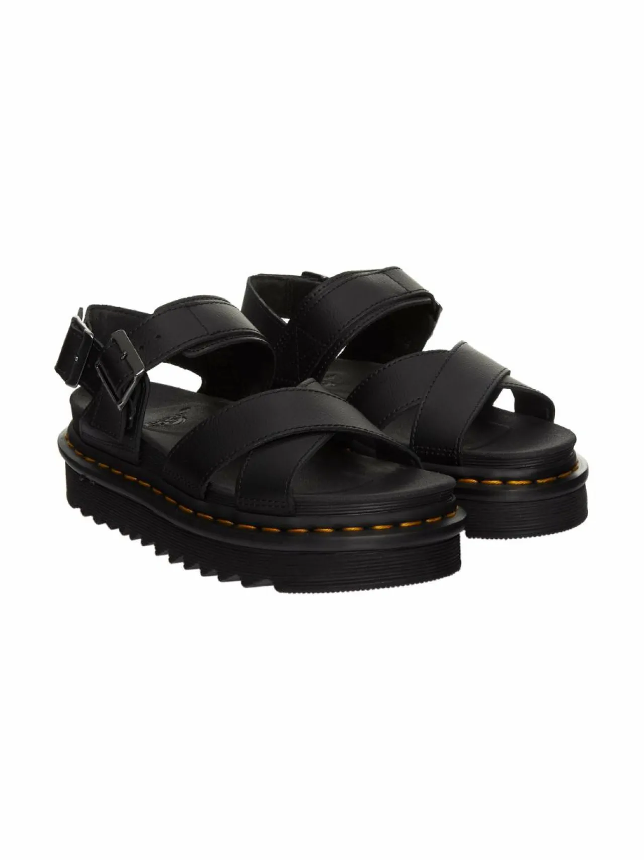Sandaalit<Dr. Martens Voss II -nahkasandaalit BLACK