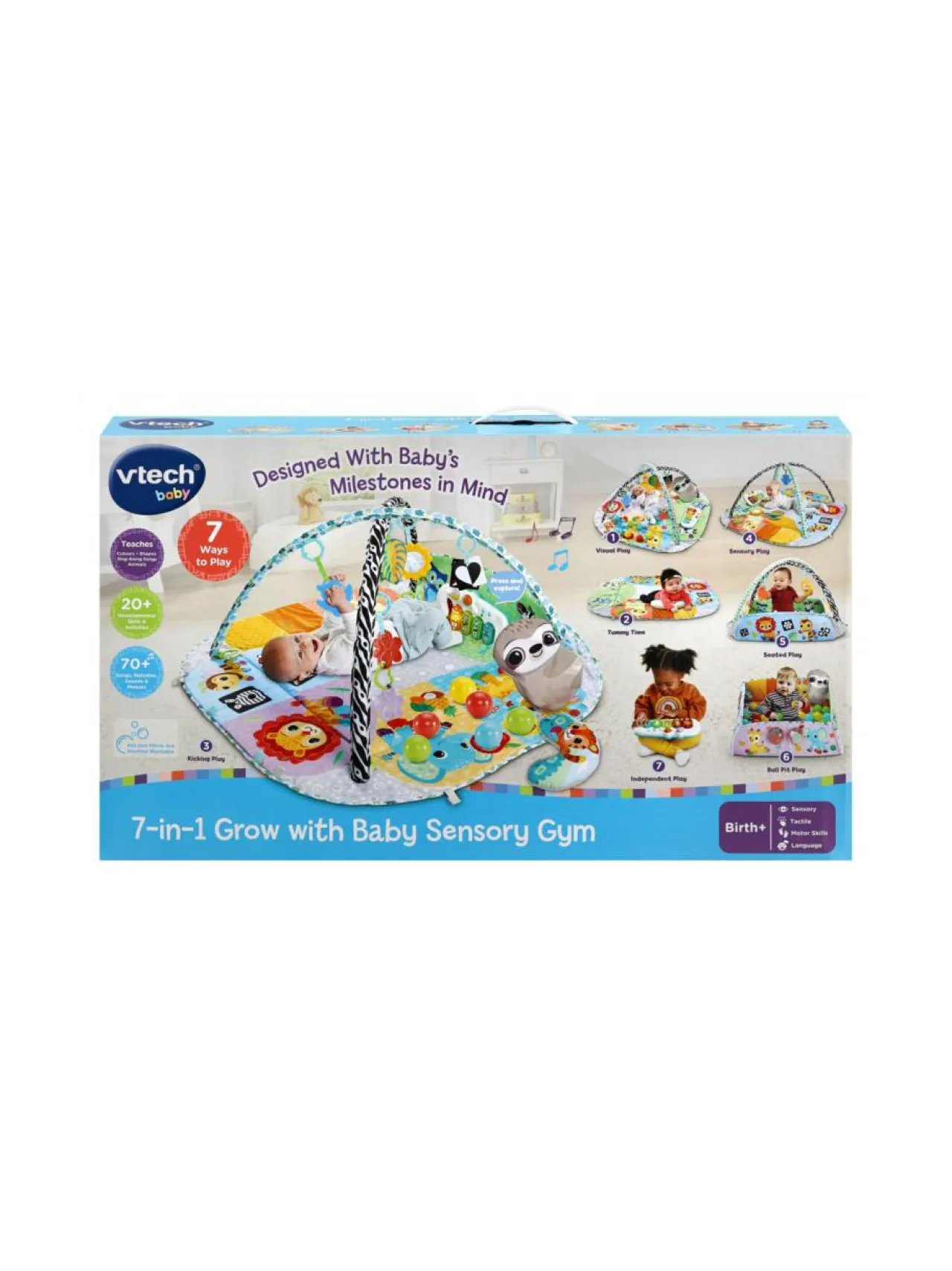 VTECH Leikkimatto 7-in-1 Grow with Baby^ Vauvat & Taaperot