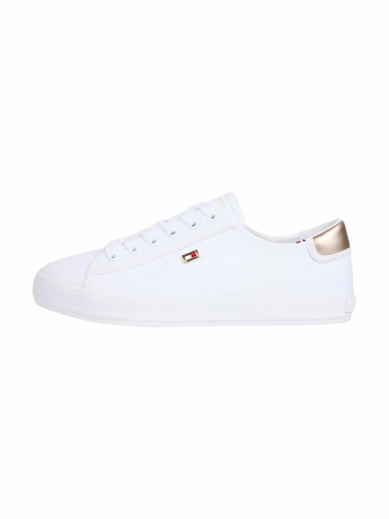 Urheilujalkineet|Tennarit & Sneakerit<Tommy Hilfiger Vulc Canvas Lace Up -tennarit YBS WHITE