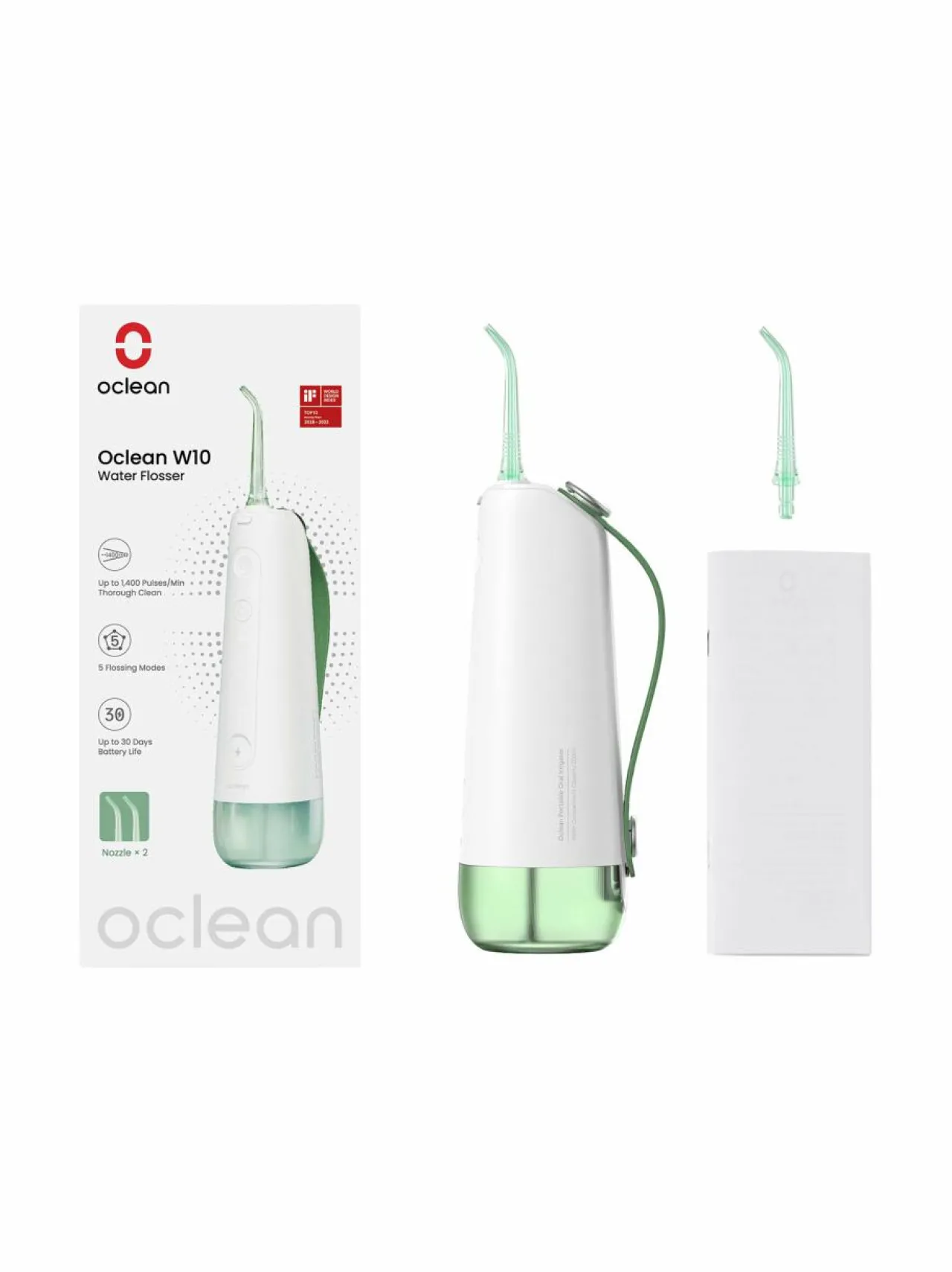 Hampaidenhoito<Oclean W10 Water Flosser -suunhuuhtelulaite GREEN