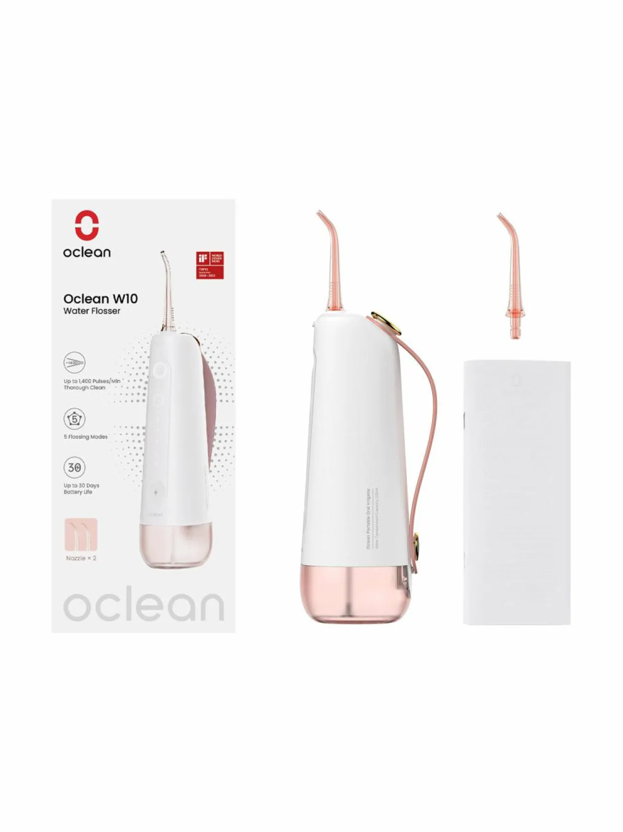Hampaidenhoito<Oclean W10 Water Flosser -suunhuuhtelulaite PINK