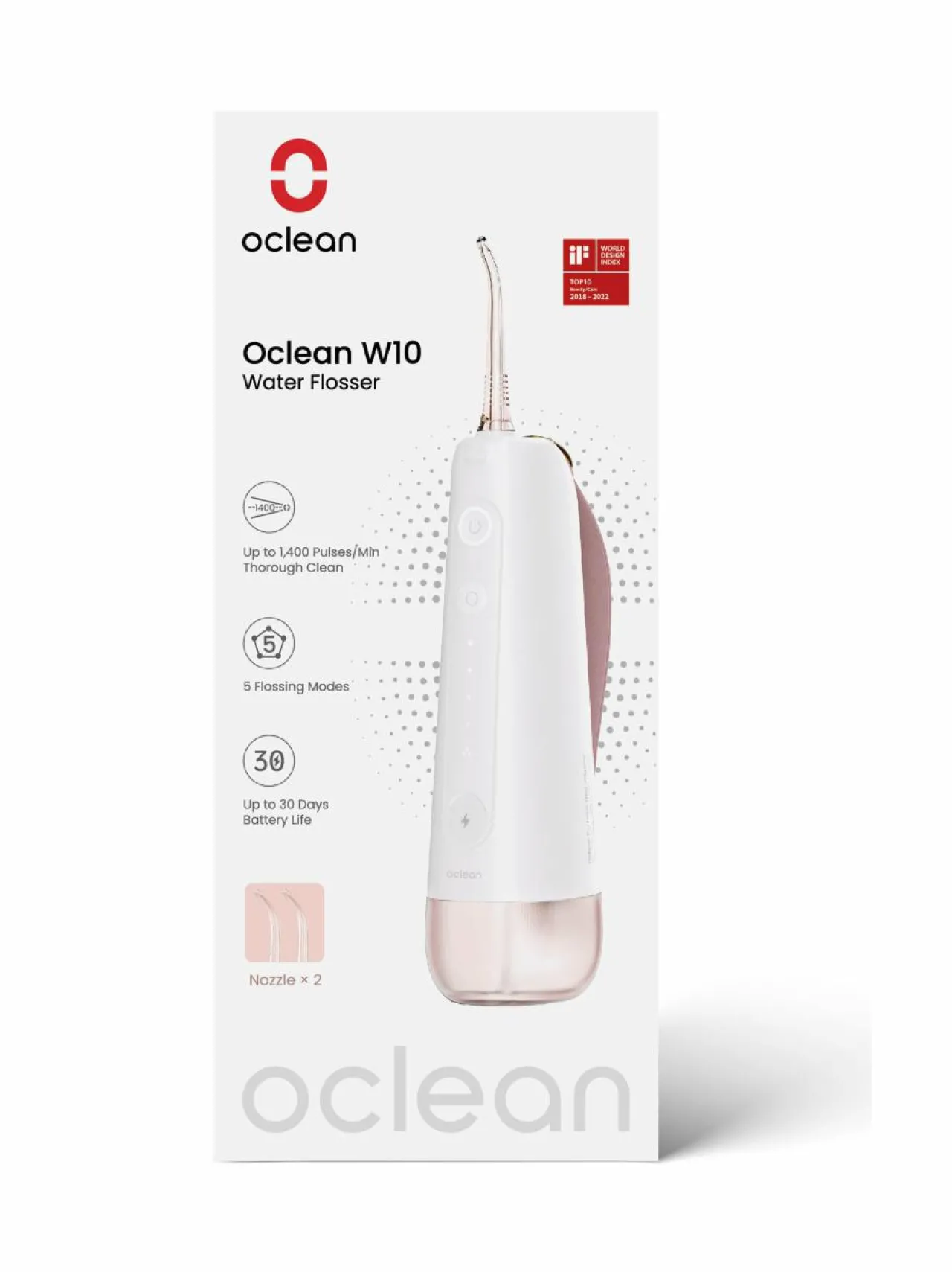 Hampaidenhoito<Oclean W10 Water Flosser -suunhuuhtelulaite PINK