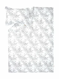 Liinavaatteet<Villa Stockmann Wald-pussilakana SOFT WHITE/GREY COMBO