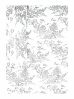 Liinavaatteet<Villa Stockmann Wald-pussilakana SOFT WHITE/GREY COMBO
