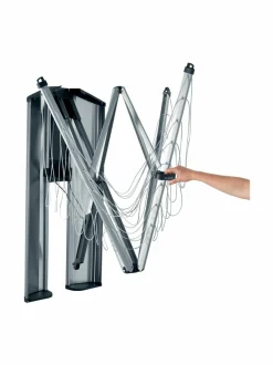 Pyykkihuolto<Brabantia WallFix -seinäkiinnitteinen pyykinkuivausteline GREY