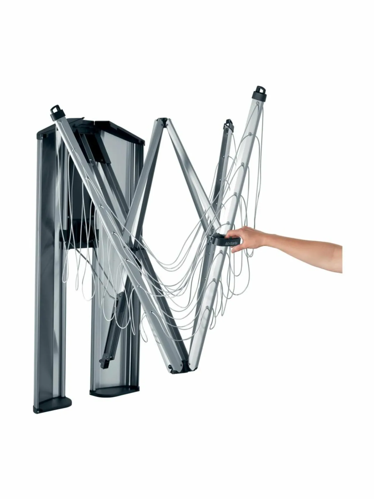 Pyykkihuolto<Brabantia WallFix -seinäkiinnitteinen pyykinkuivausteline GREY