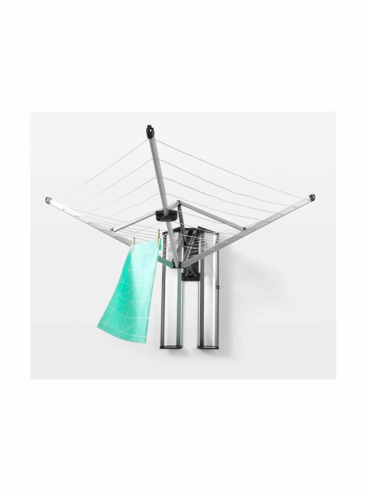 Pyykkihuolto<Brabantia WallFix -seinäkiinnitteinen pyykinkuivausteline GREY