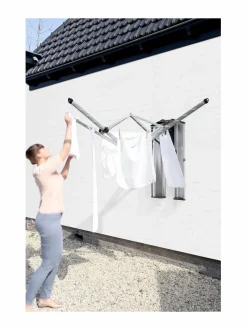Pyykkihuolto<Brabantia WallFix -seinäkiinnitteinen pyykinkuivausteline GREY