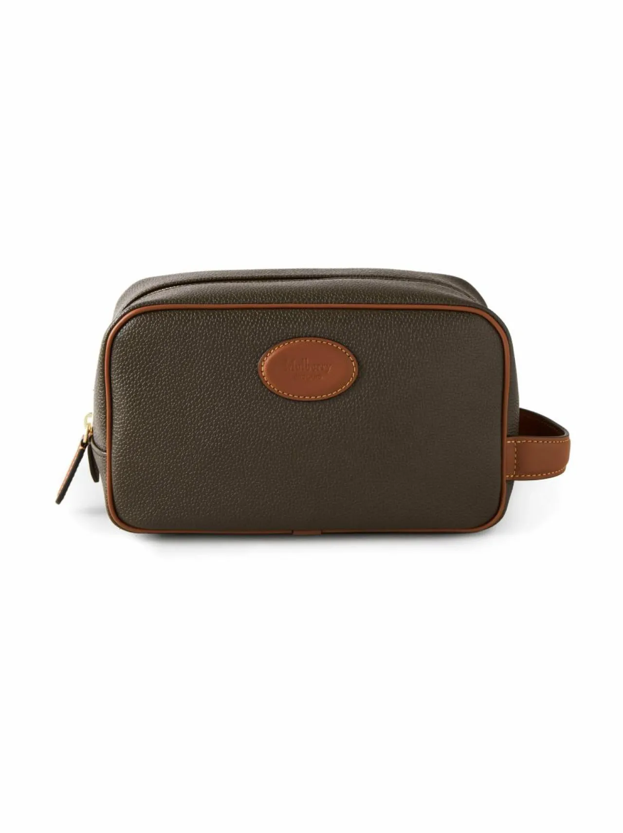 Toiletti- & Meikkilaukut<Mulberry Wash Case Scotchgrain -toilettilaukku Q330 MOLE-COGNAC