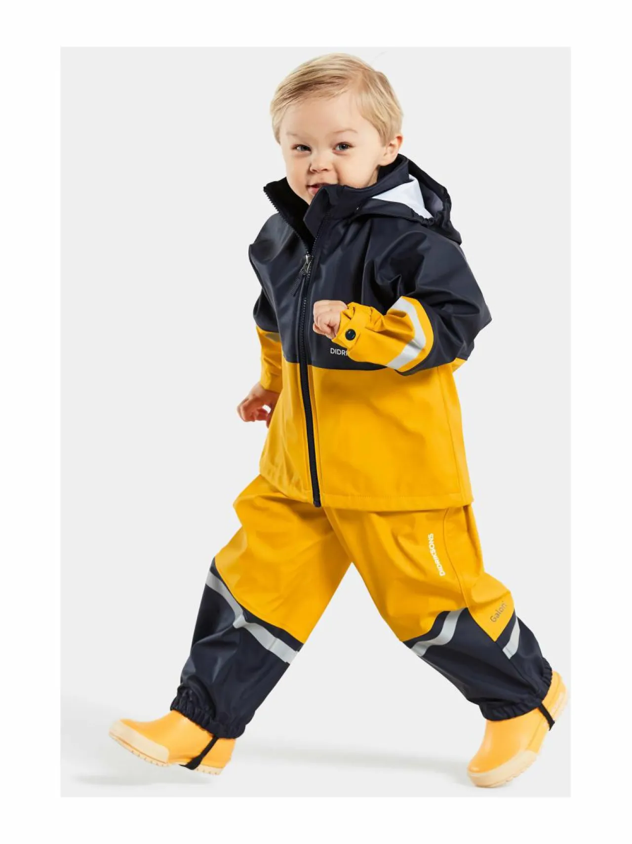 Ulkoiluvaatteet|Ulkoiluvaatteet<Didriksons Waterman-sadeasusetti 321 OAT YELLOW