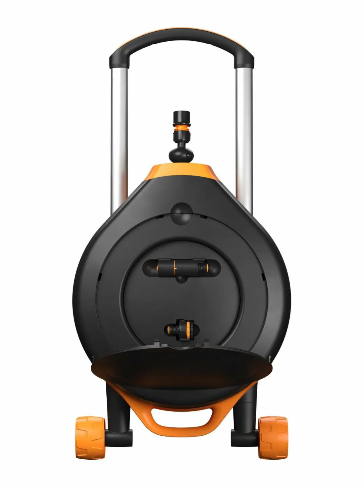 Työkalut<Fiskars Waterwheel XL -kärrykastelukela BLACK