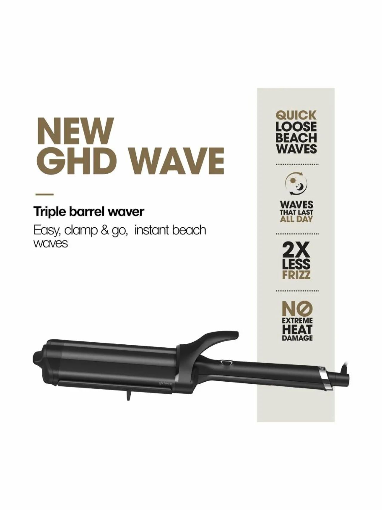 GHD Wave Professional Triple Waver -kolmoislainerauta^ Hiustenhoitolaitteet|Hiustenhoito