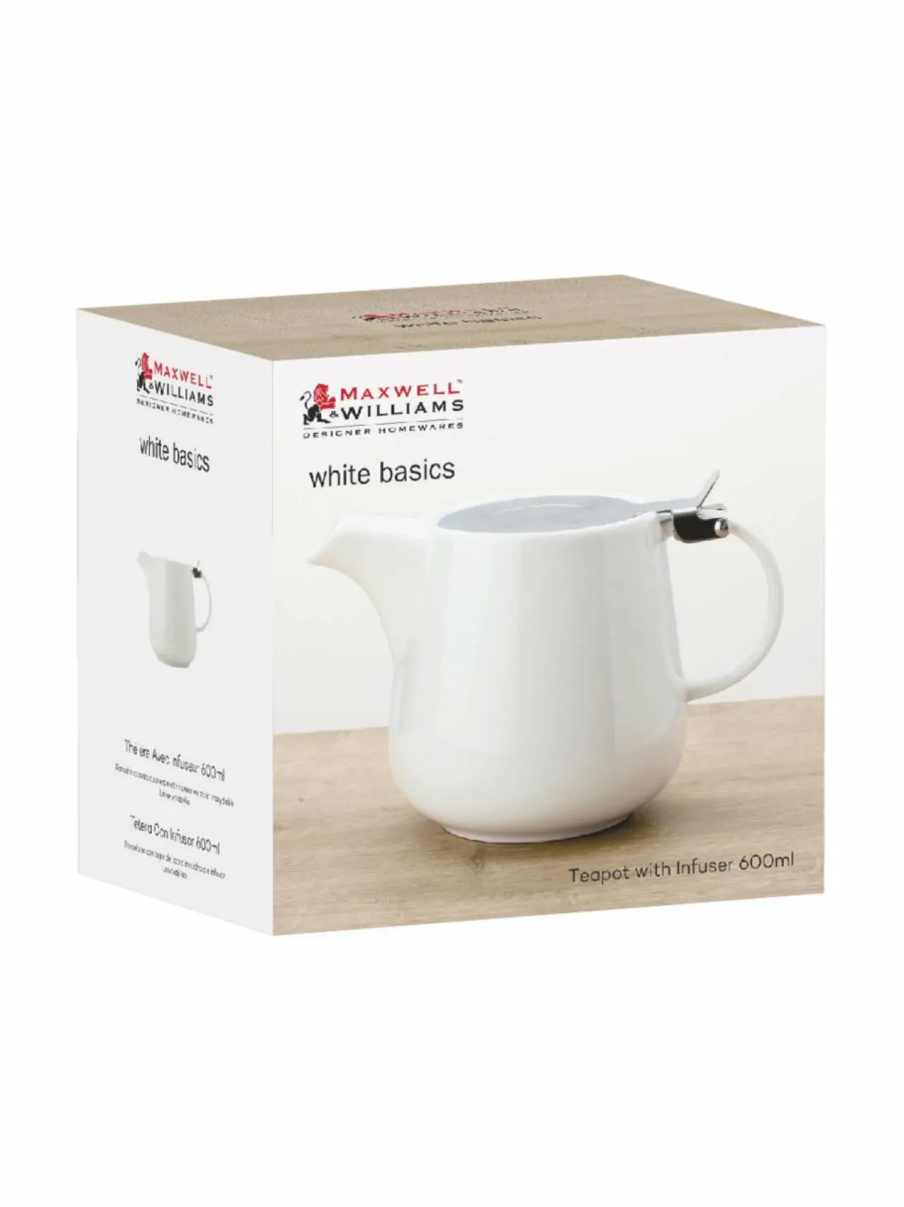 Maxwell&Williams WB-teekannu posliinista 600 ml^ Tee, Kahvi & Vesi