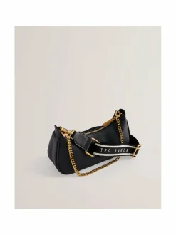 Olkalaukut<Ted Baker London Webbing Leather Crossbody -laukku BLACK