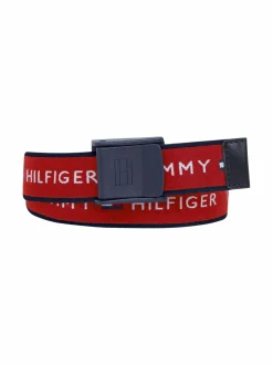 Muut Asusteet<Tommy Hilfiger Webbing-vyö XNL DEEP CRIMSON CORPORATE