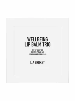 Lahjapakkaukset|Ihonhoitopakkaukset<L:A Bruket Wellbeing Lip Balm Trio -huulivoidepakkaus, 3x14g