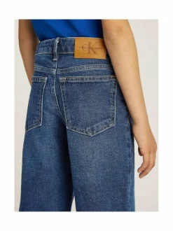 Farkut<Calvin Klein Kids Wide Leg Authentic -farkut 1BJ AUTHENTIC DARK BLUE COM