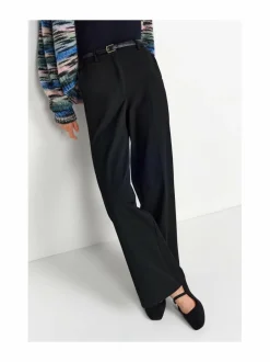 Housut<rich & royal Wide Leg -prässihousut 890 BLACK