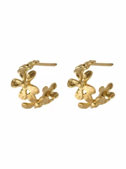 Korut<Pernille Corydon Wild Poppy -korvakorut GOLD PLATED